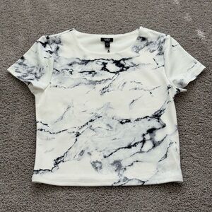 Marble Print Women's Top
